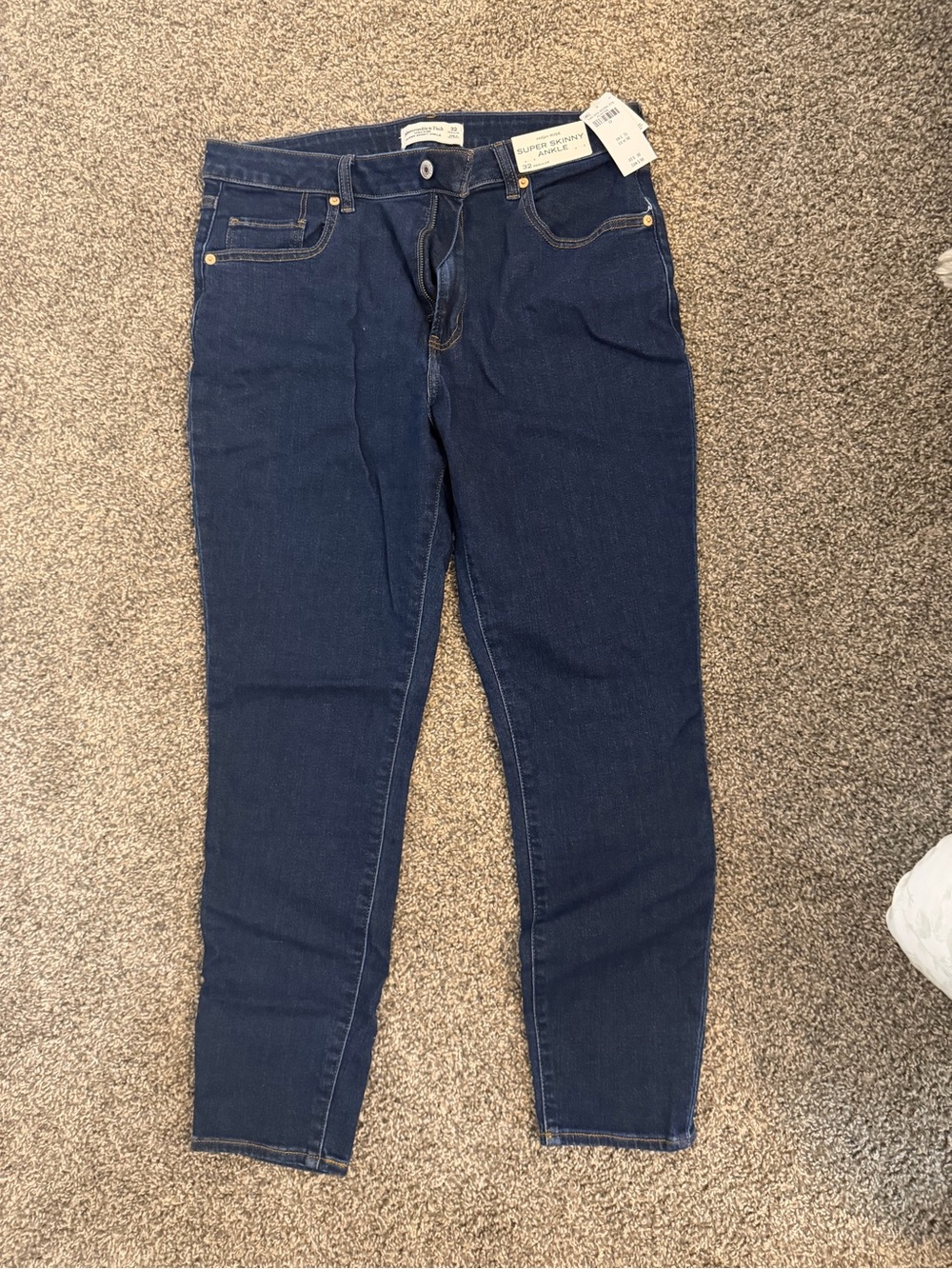 Abercrombie & Fitch Dark Blue Skinny Jeans